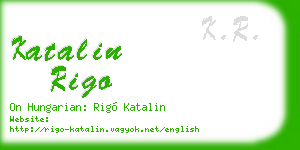 katalin rigo business card