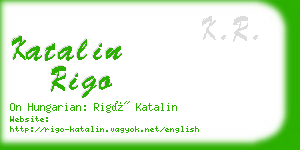 katalin rigo business card